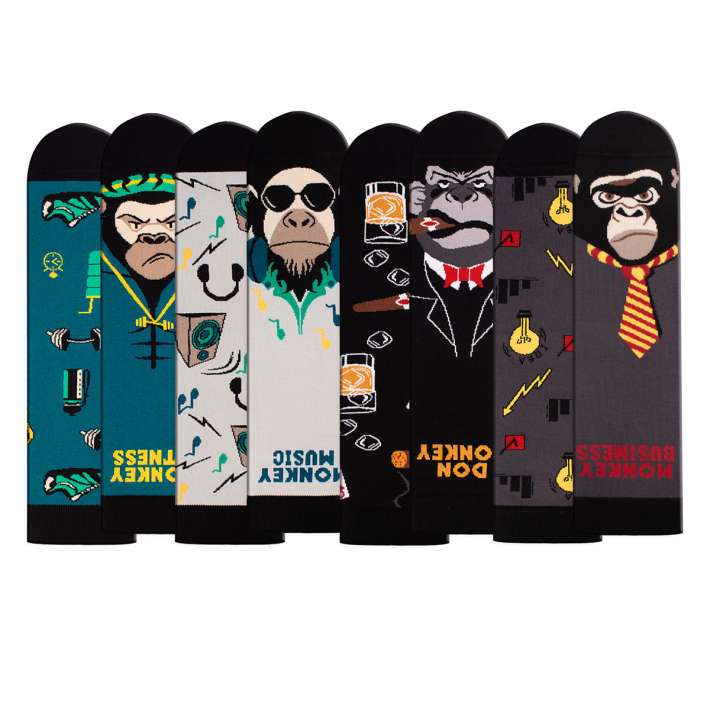 Arty Soks Kutija 4para Monkeys