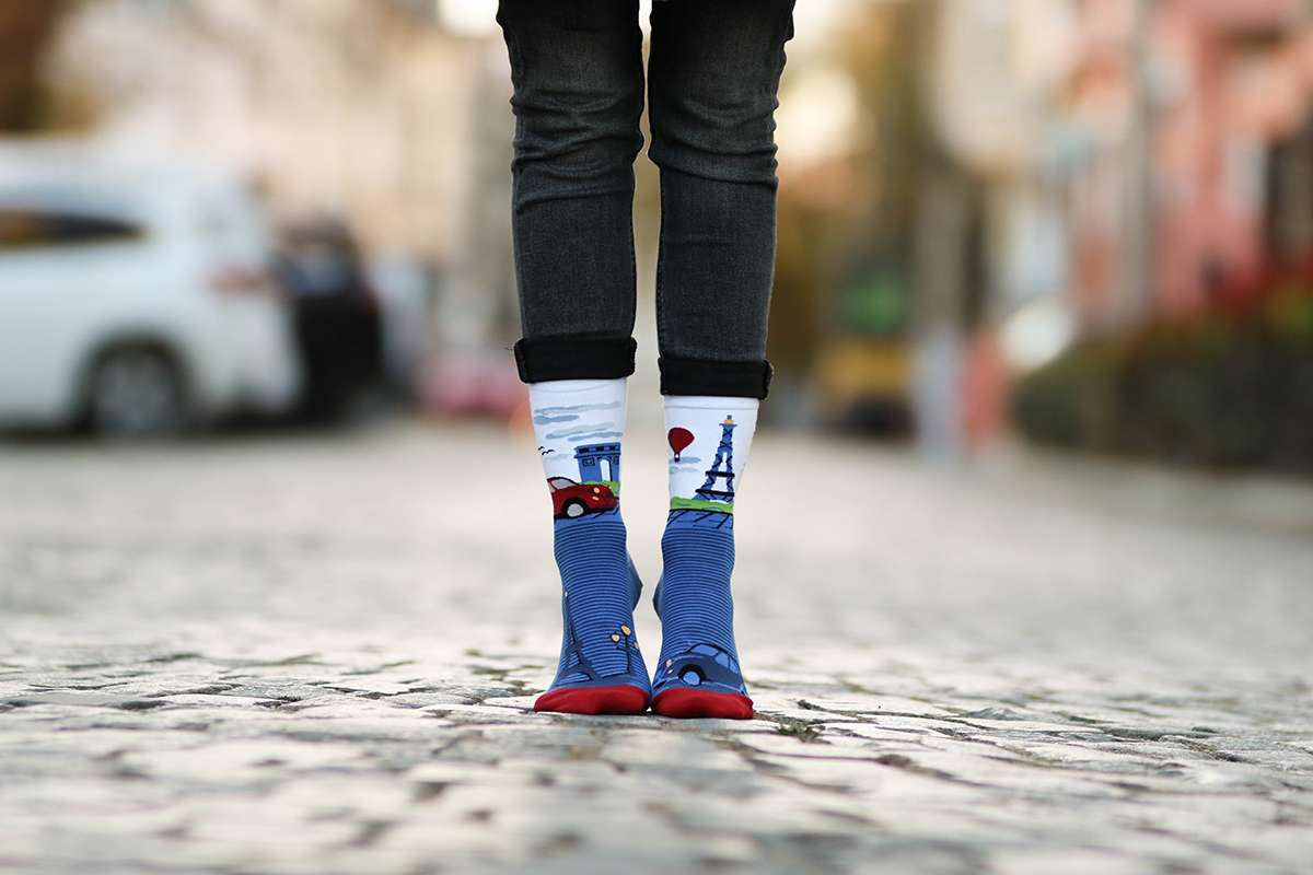 Arty Socks Paris Plave