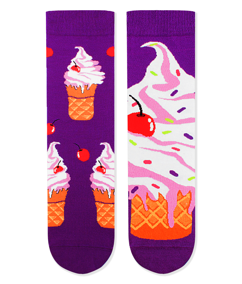 Arty Socks Sladoled Lila