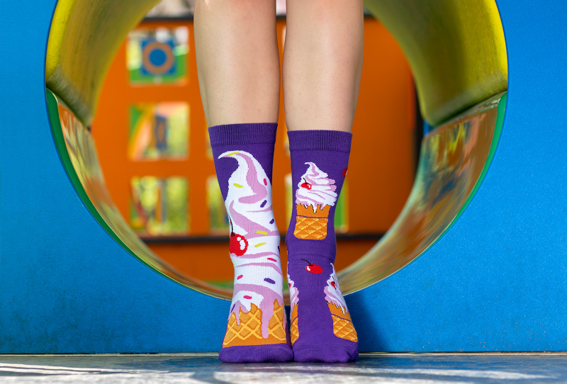 Arty Socks Sladoled Lila