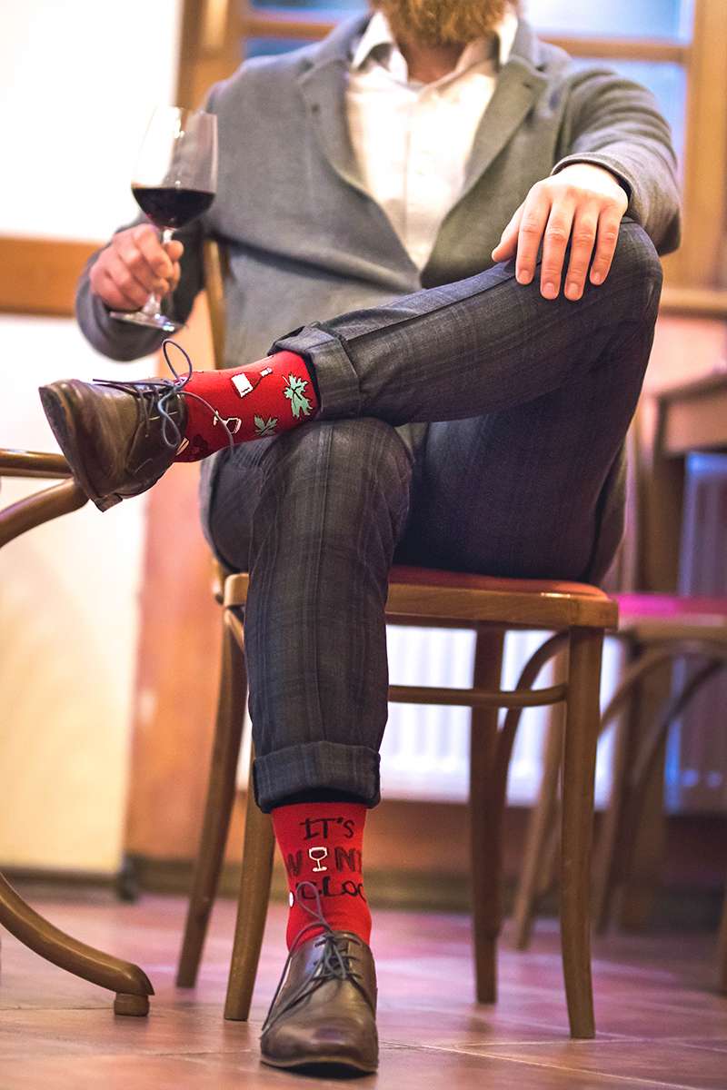 Arty Socks Vino Bordo