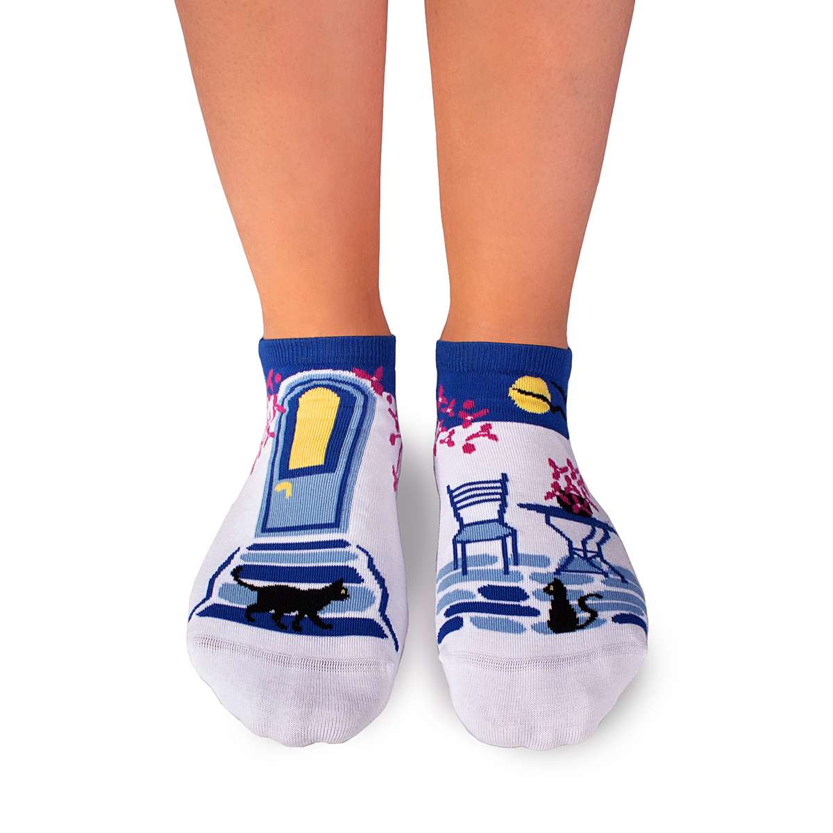 Nazuvice Arty Socks Grčka Bele