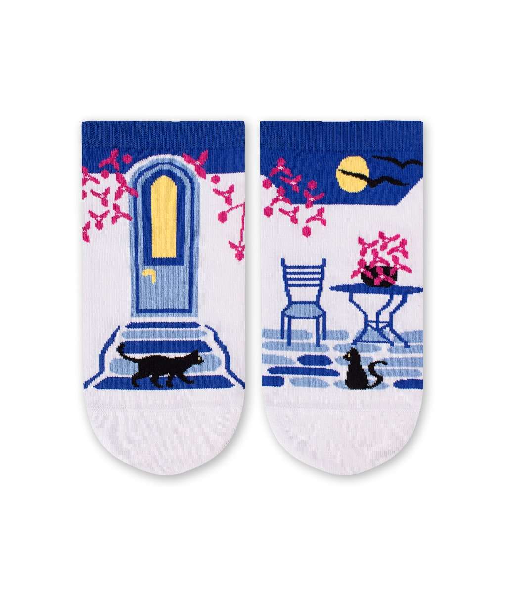 Nazuvice Arty Socks Grčka Bele