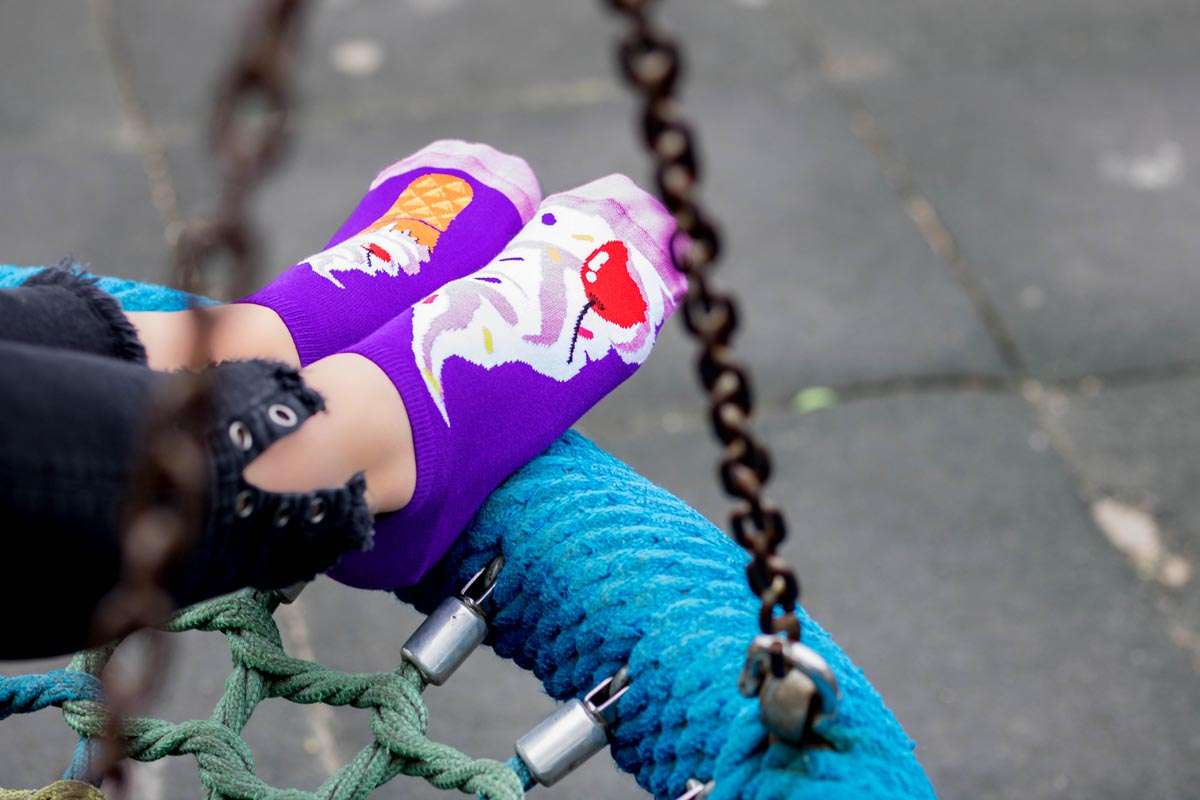 Nazuvece Arty Socks Sladoled Ljubičaste