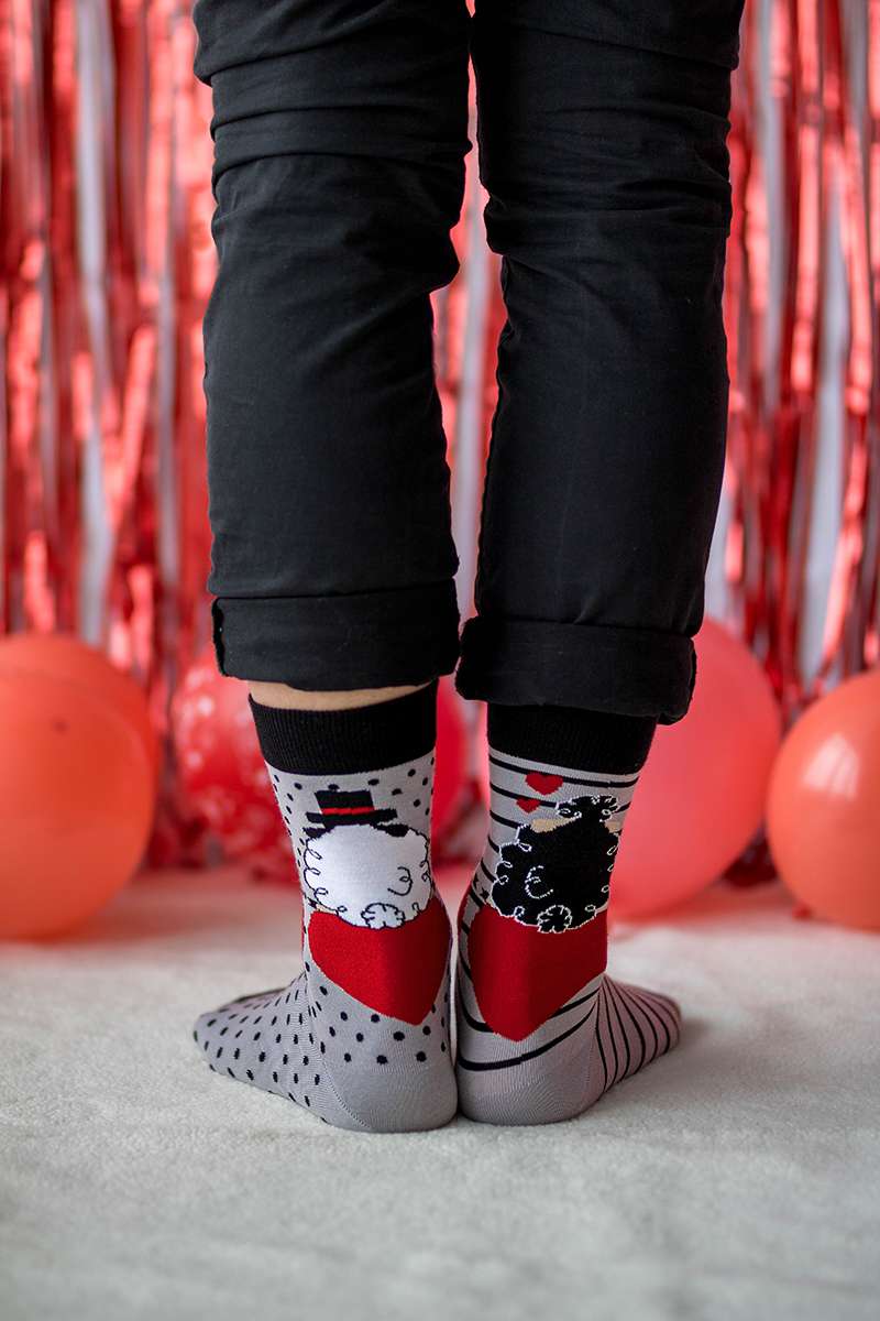 Arty Socks Zaljubljena Ovca Sive