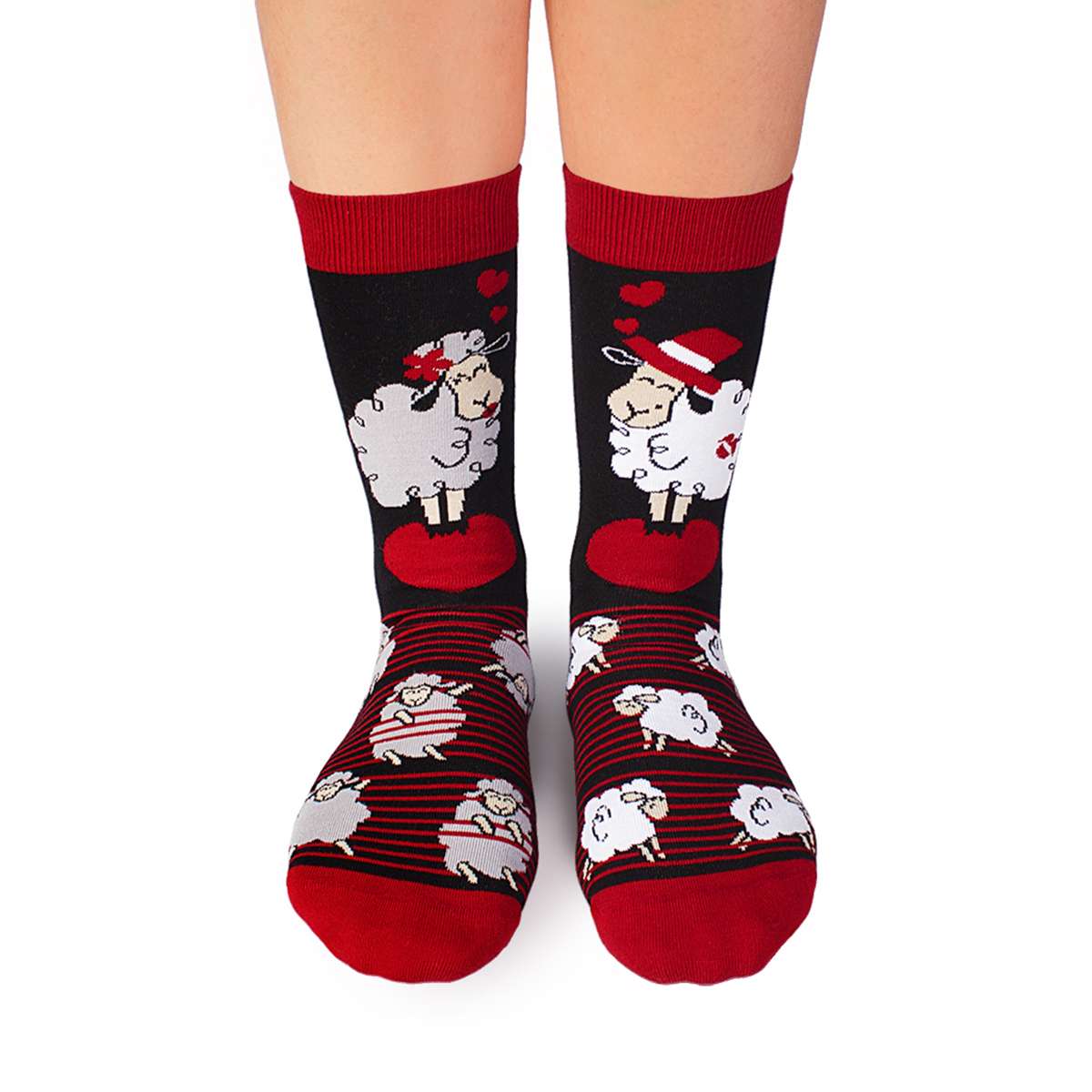 Arty Socks Zaljubljena Ovca Crne