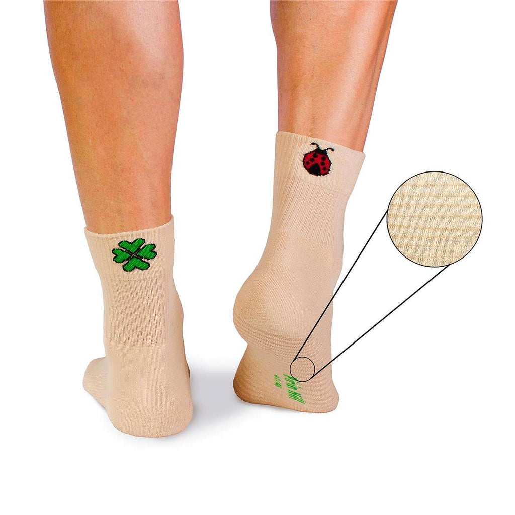 Active Day Pamučne Čarape Detelina i Bubamara - Bež