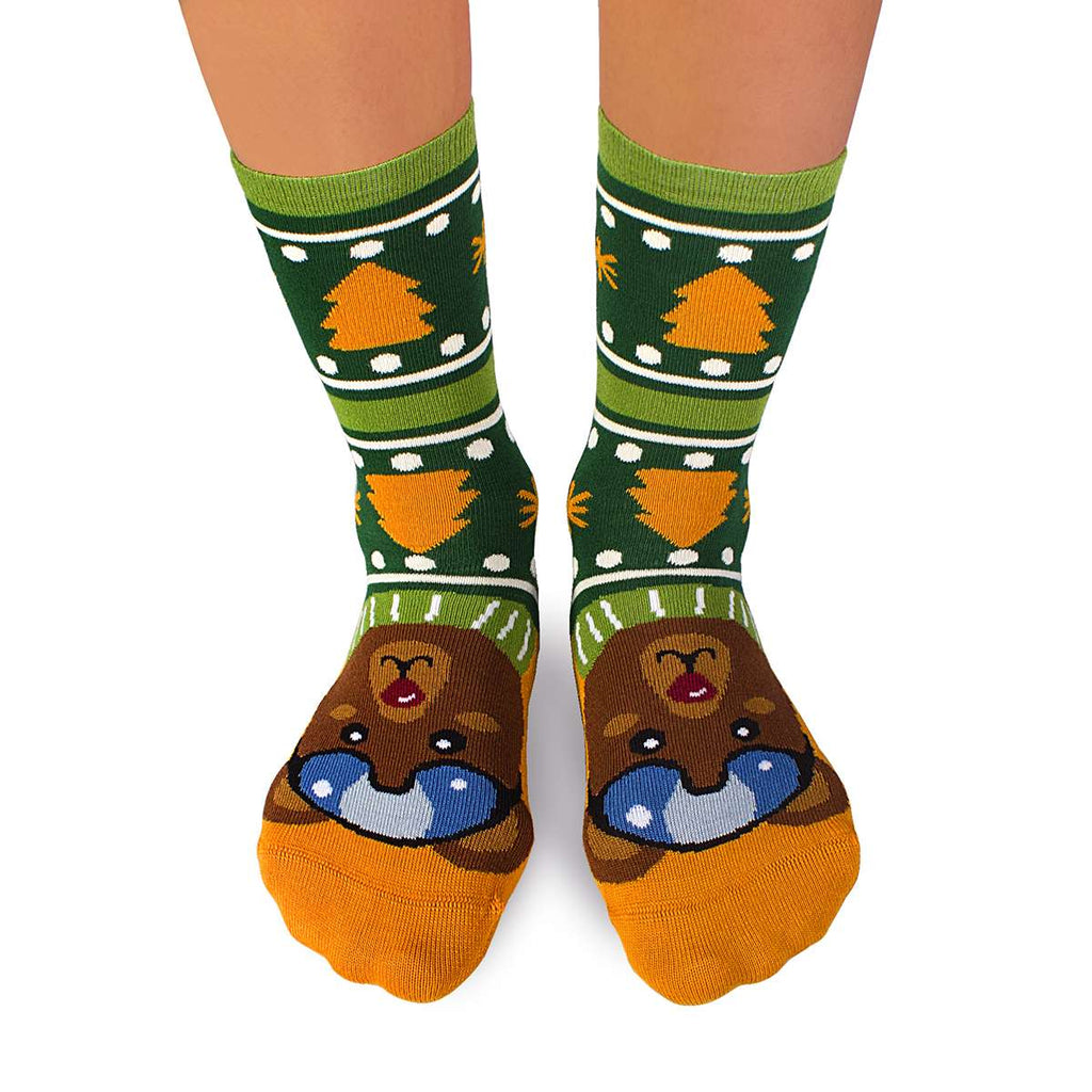 Comfort Feet Bozićne Čarape Meda