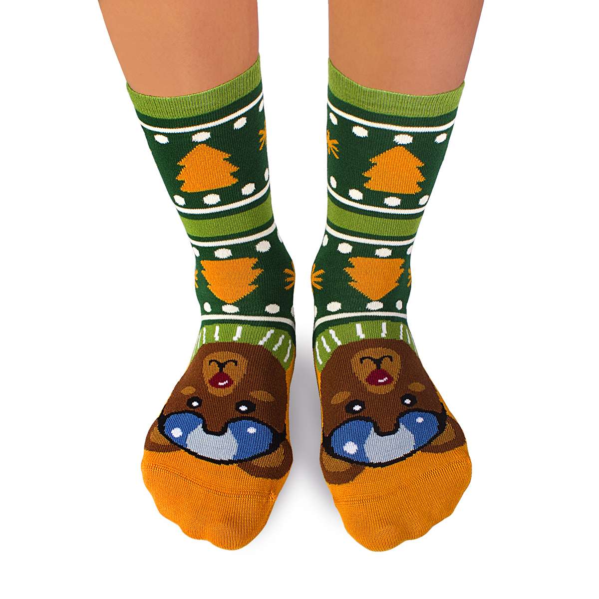 Comfort Feet Bozićne Čarape Meda