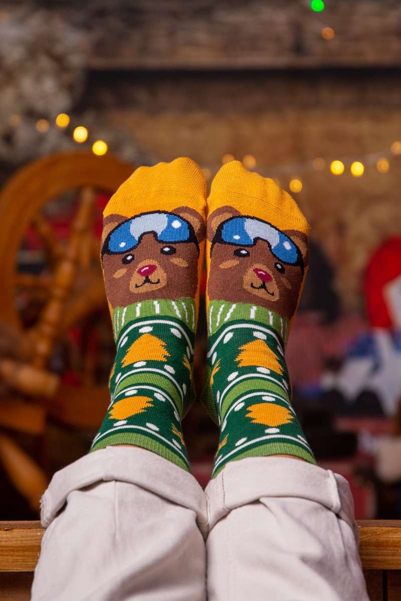 Comfort Feet Bozićne Čarape Meda