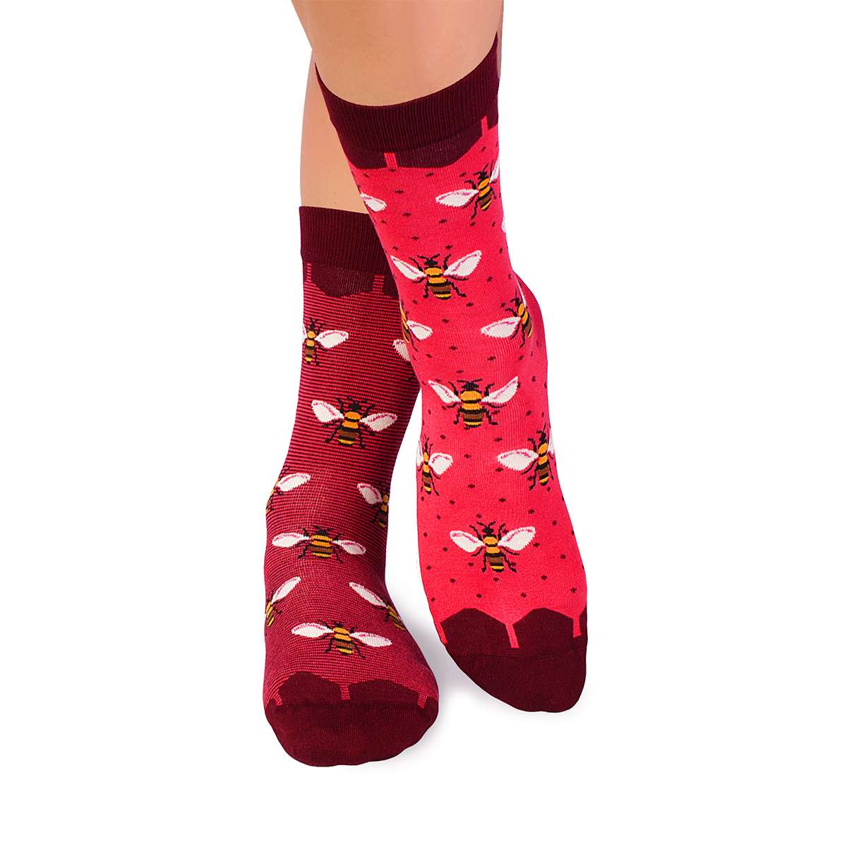 Čarape od Finog  Bambusa Pčele Koral