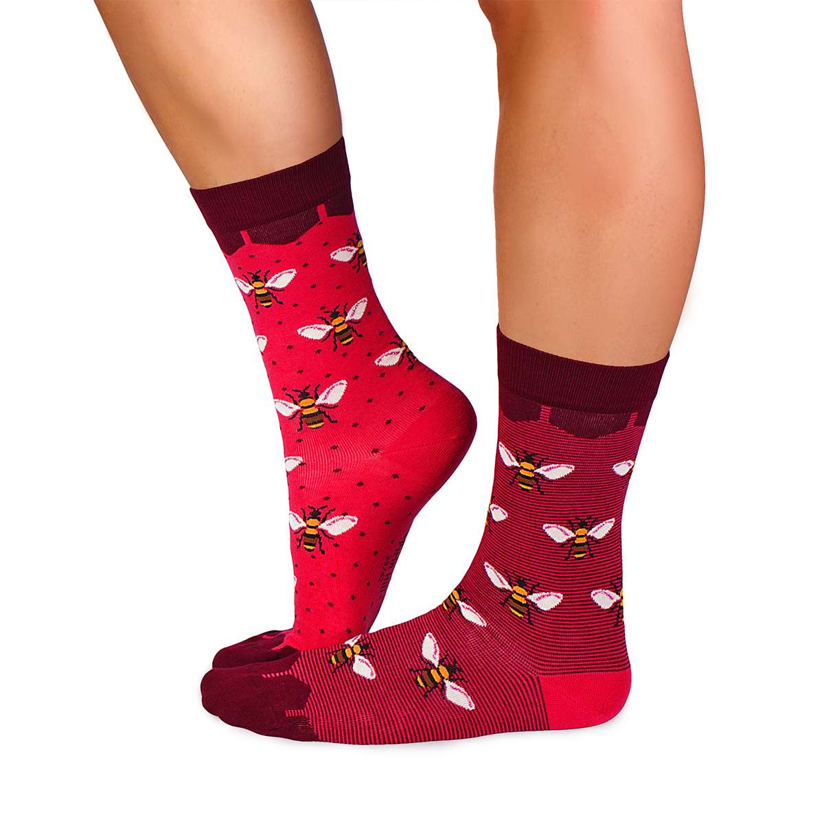 Čarape od Finog  Bambusa Pčele Koral