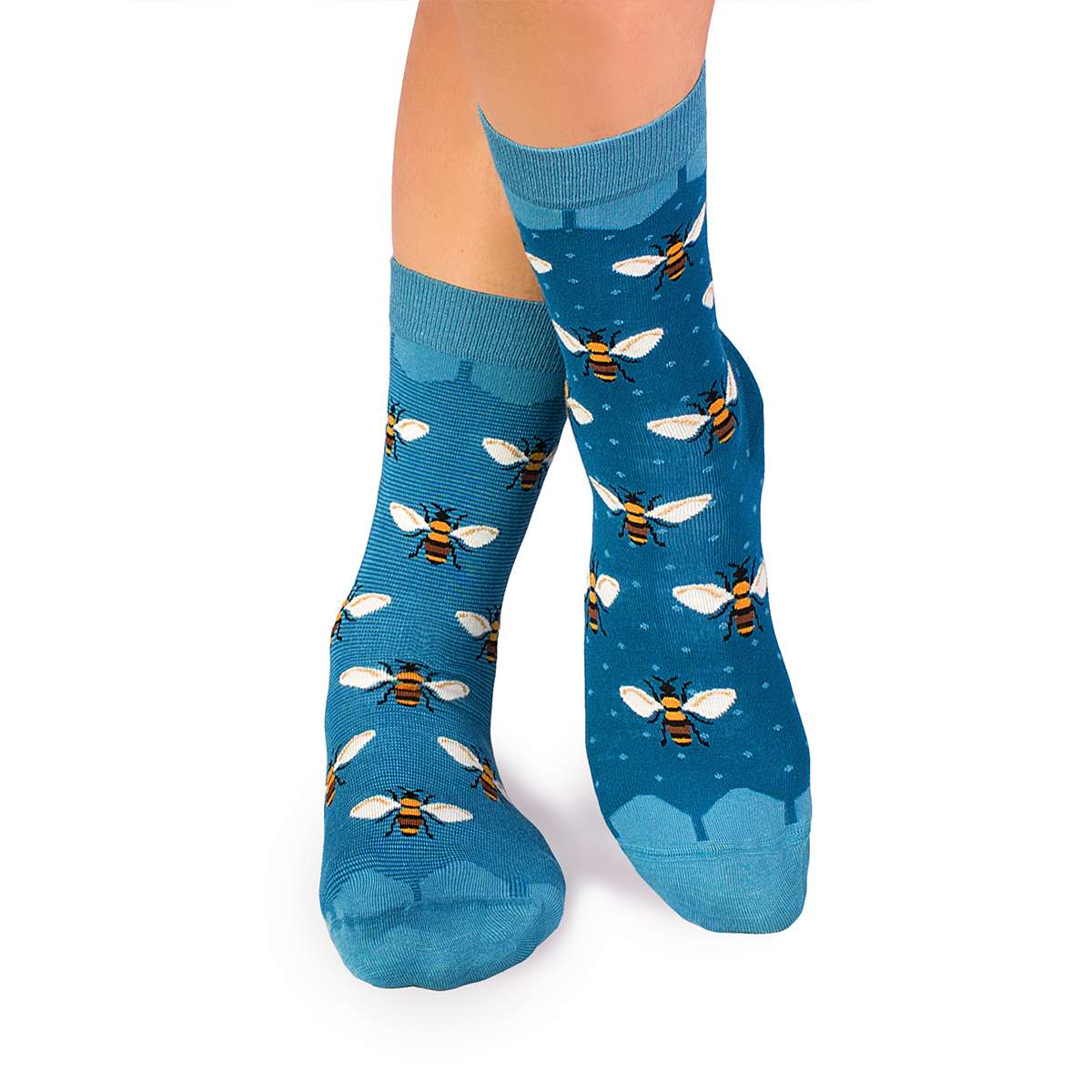 Čarape od Finog Bambusa Pčele Tirkizne