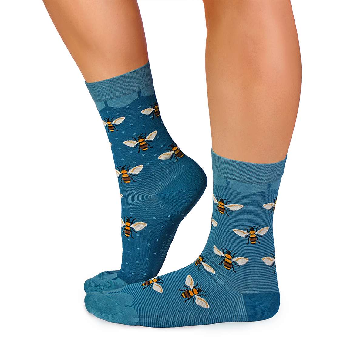 Čarape od Finog Bambusa Pčele Tirkizne