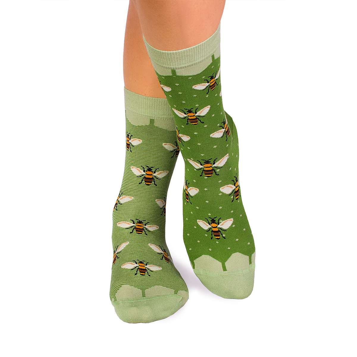 Čarape od Finog Bambusa Pčele Zelene