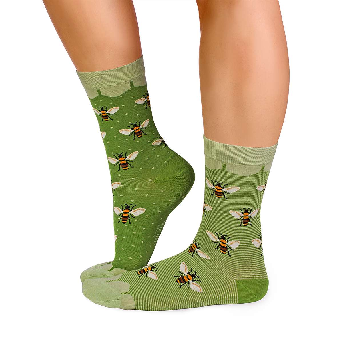 Čarape od Finog Bambusa Pčele Zelene