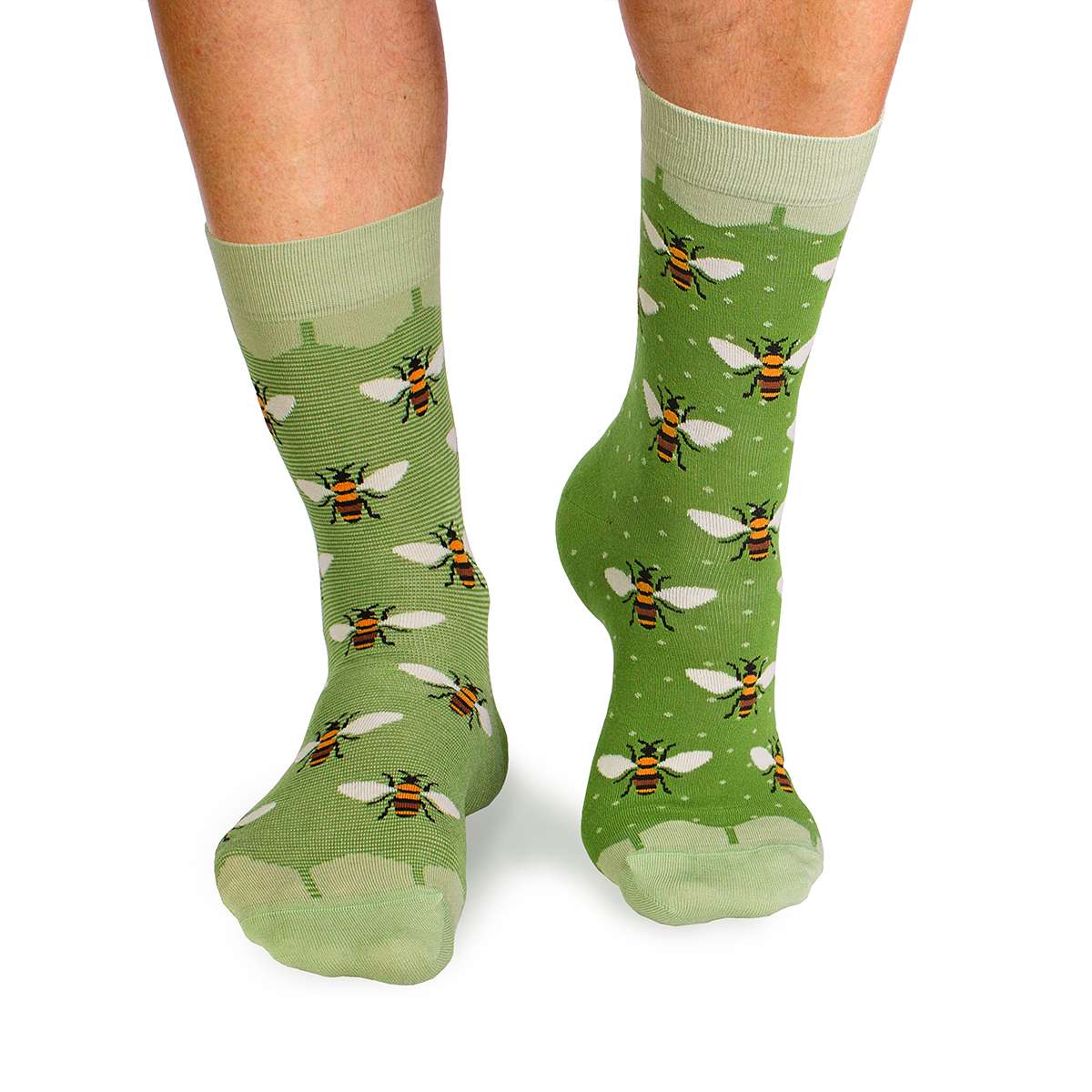 Čarape od Finog Bambusa Pčele Zelene