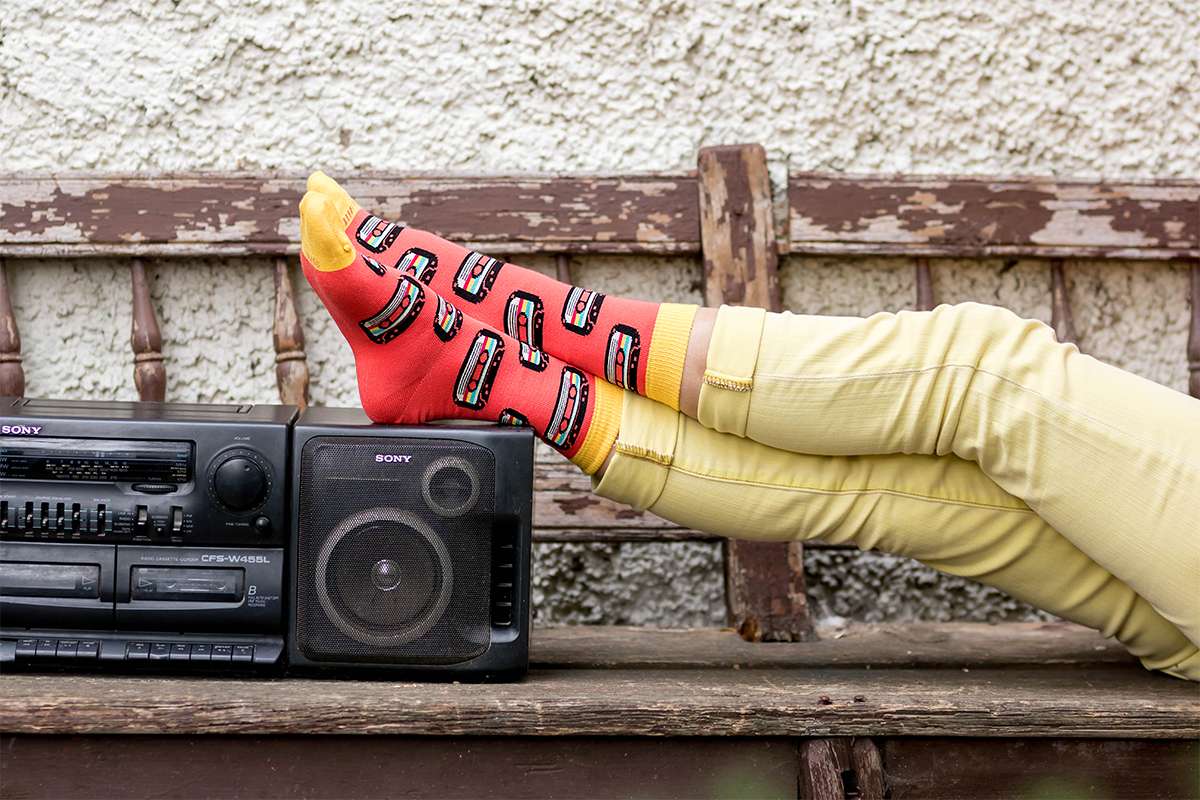 Pamučne Čarape Retro Kasete