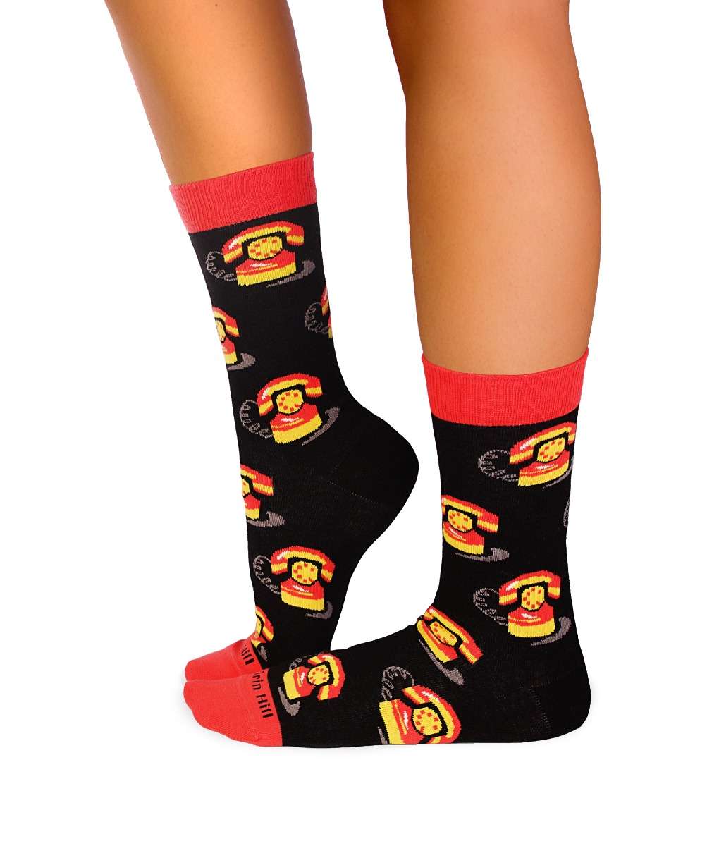 Pamučne Čarape Retro Telefon