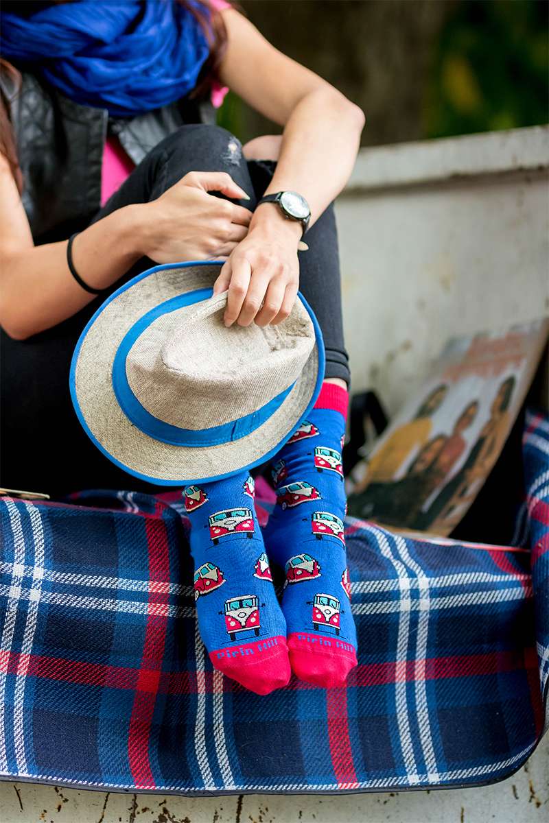 Pamučne Čarape Retro Autobus