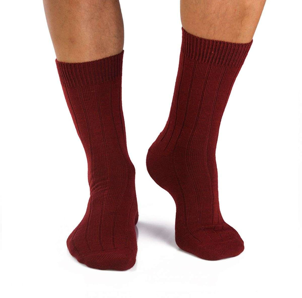 Merino Warm M Čarape Bordo