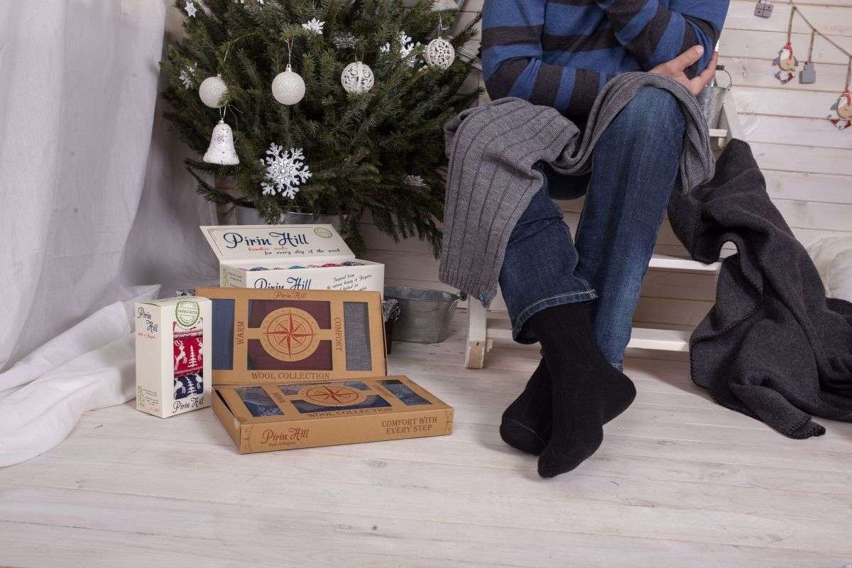 Merino Warm M Čarape Crne