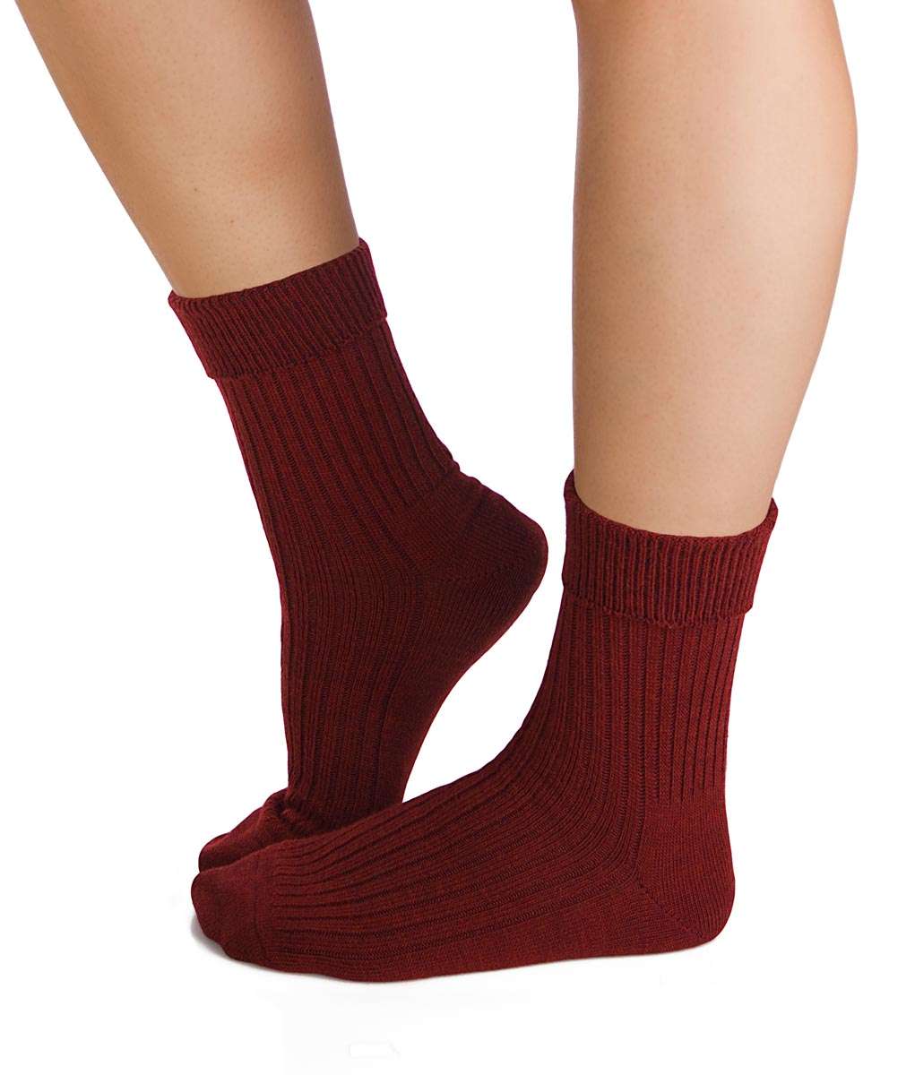 Merino Warm Čarape Bordo