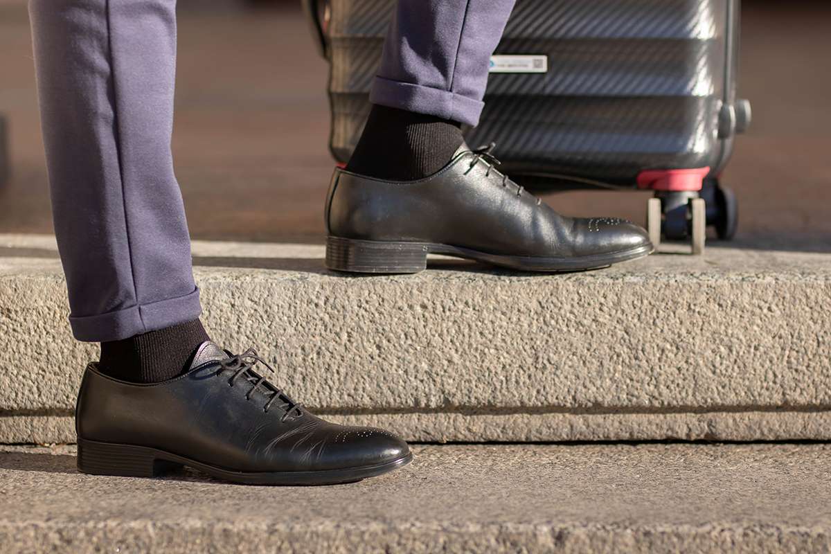 Kompresivne Dokolenice od Mercerizovanog Pamuka Crne