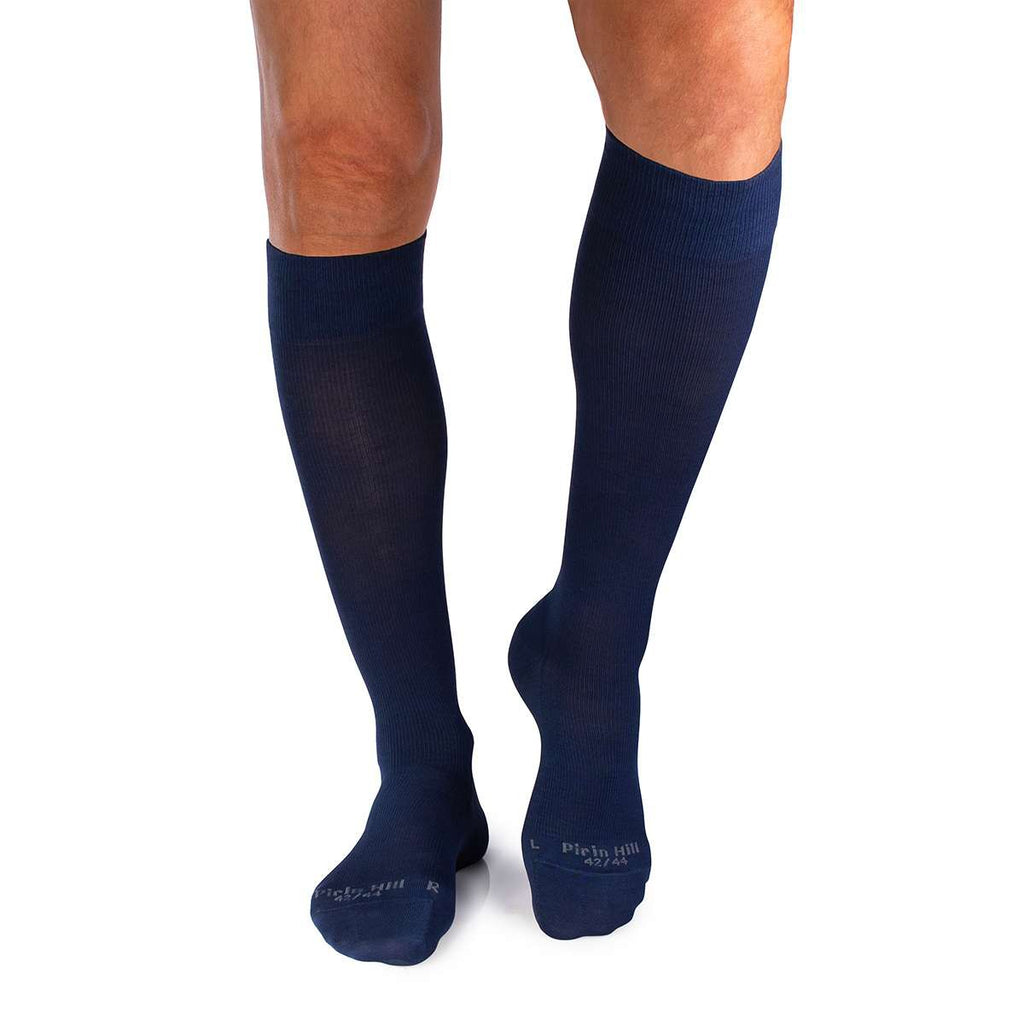 Kompresivne Dokolenice od Mercerizovanog Pamuka Teget