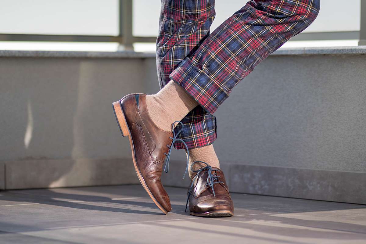 Fine Merino Čarape Bež