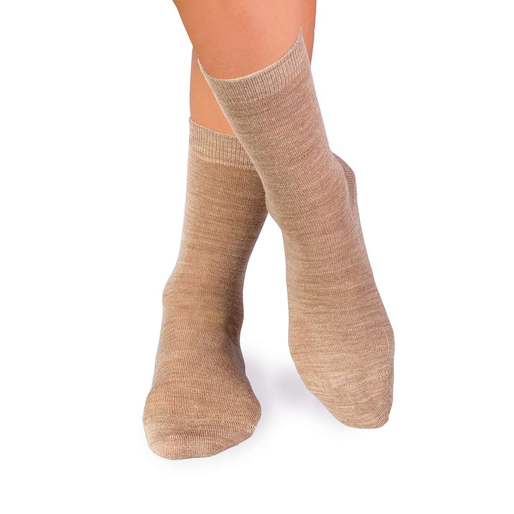 Fine Merino Čarape Bež