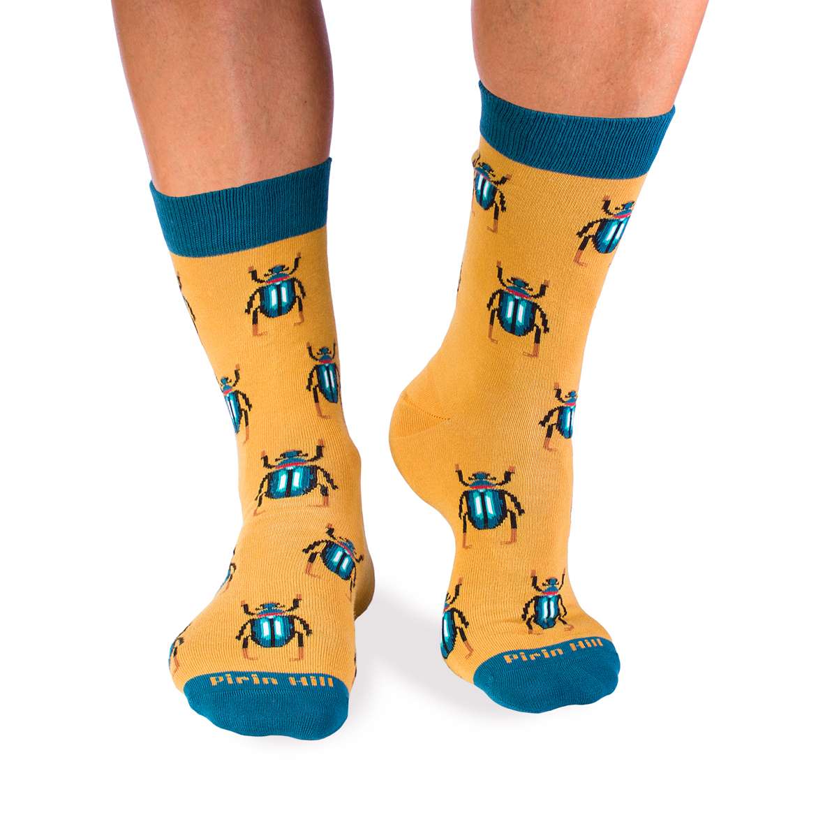 Pamučne Čarape Bube Senf