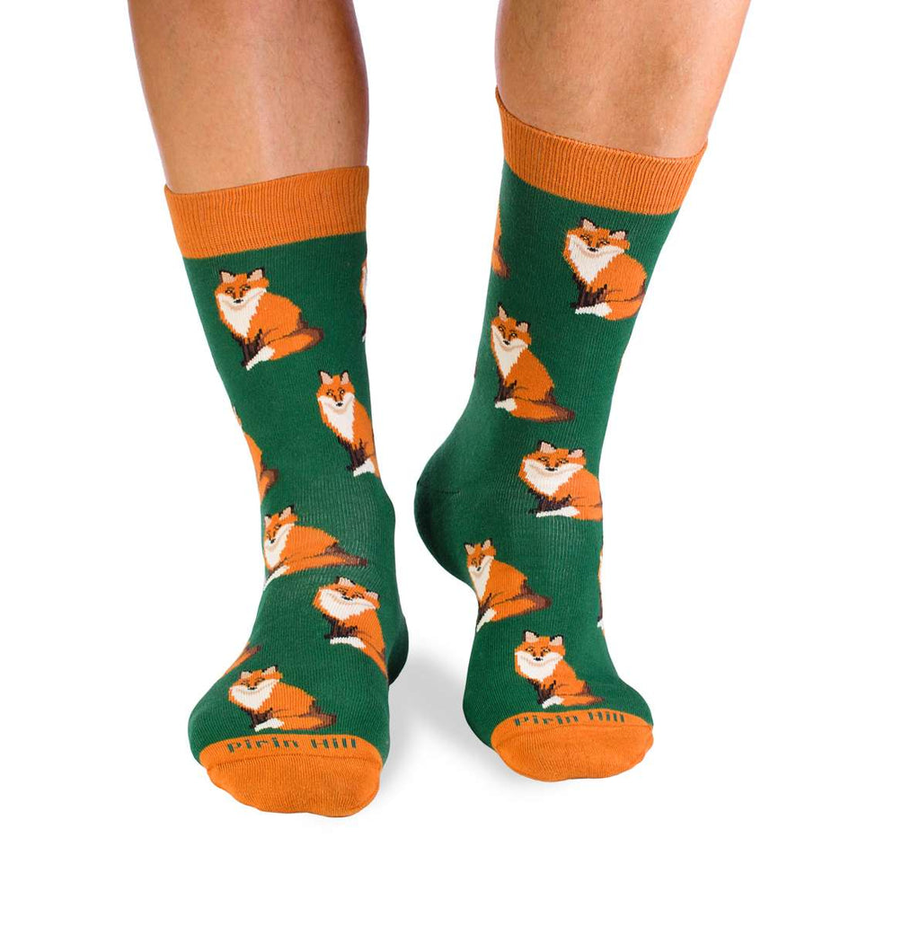 Pamučne Čarape Lisica Zelene