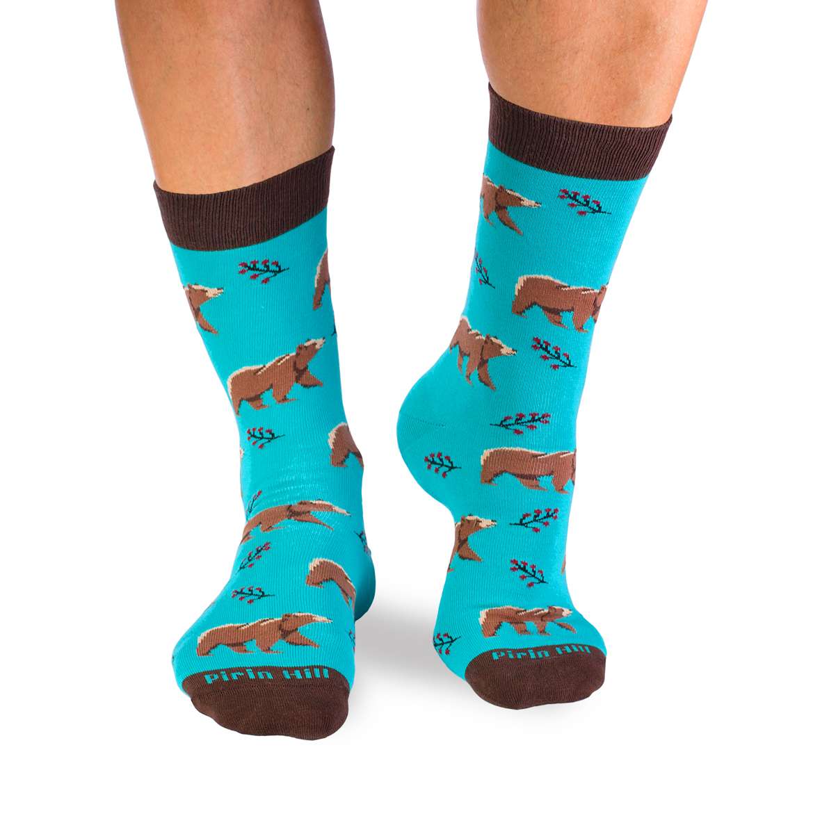 Pamučne Čarape Meda Tirkizne