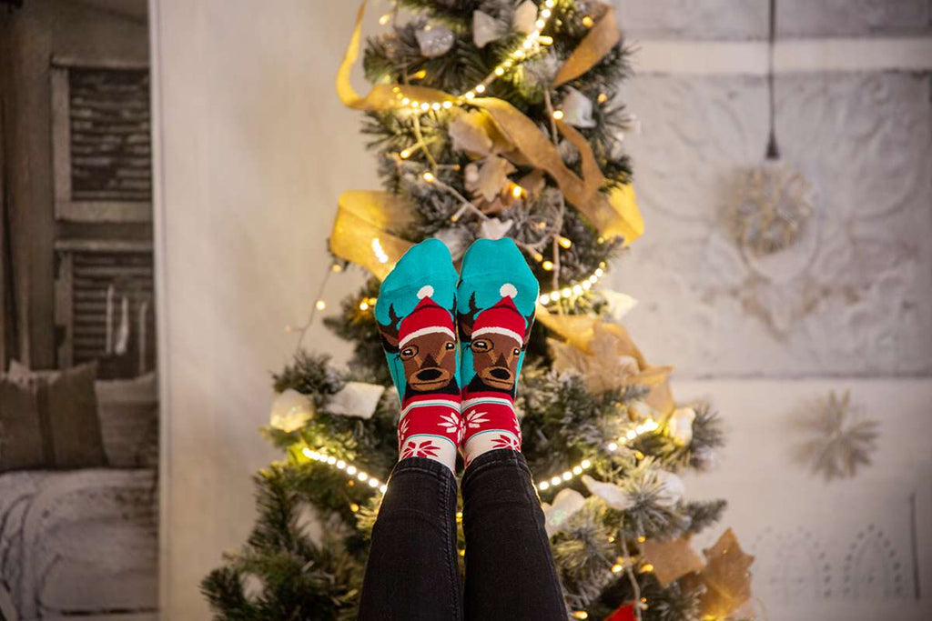Comfort Feet Božićne Čarape Jelen