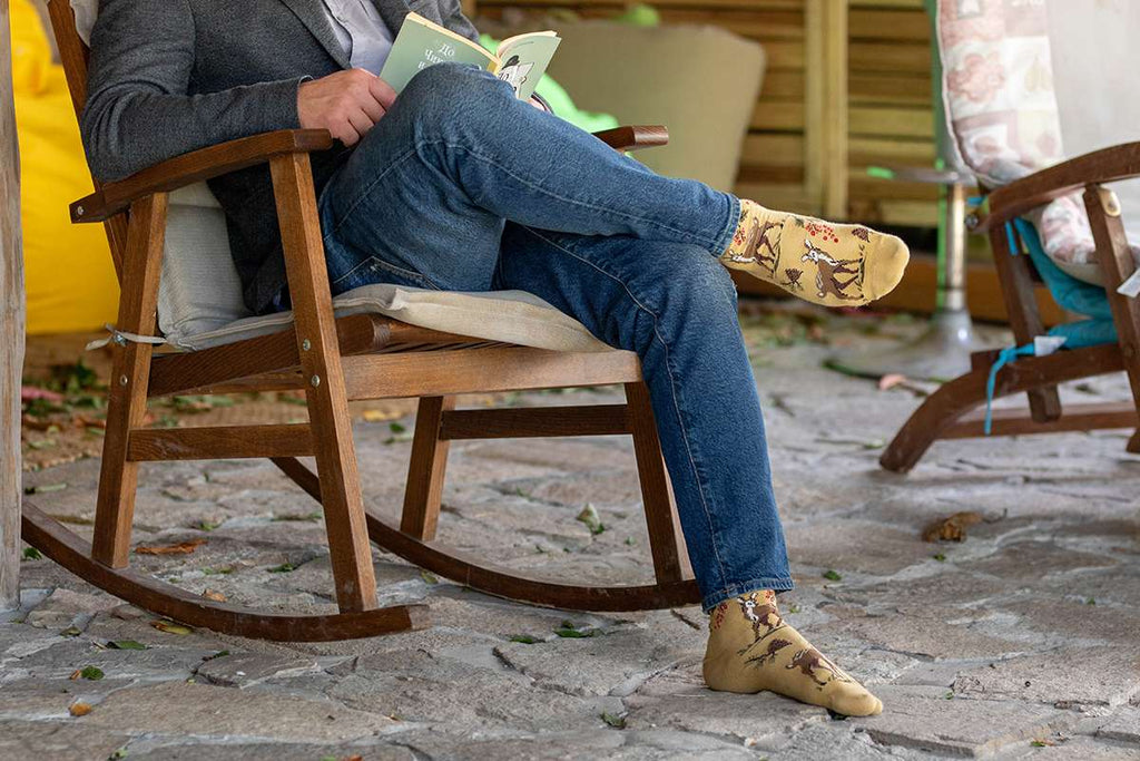 Pamučne Čarape Srna Senf