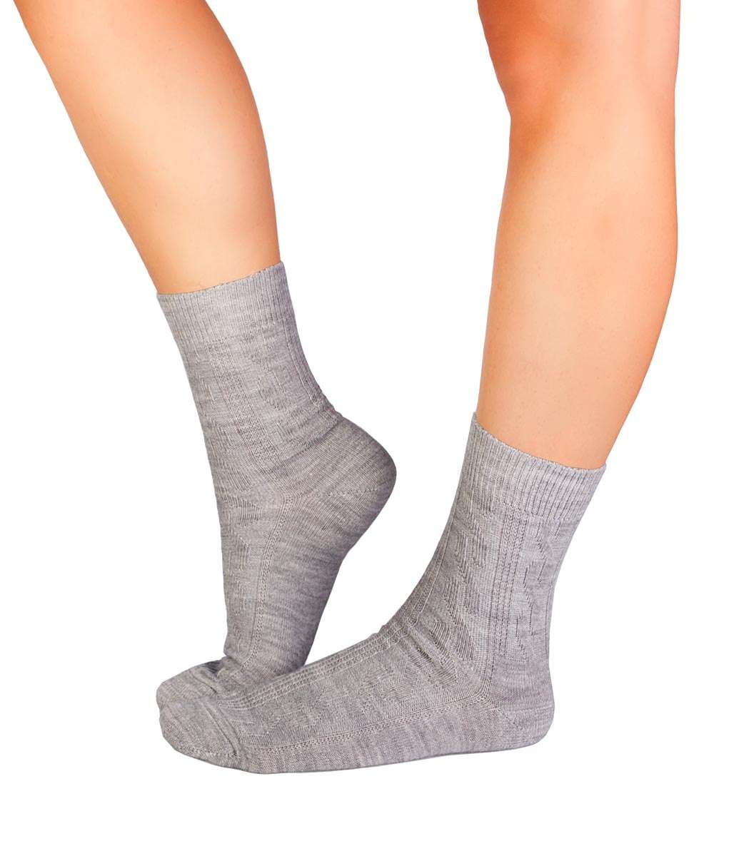 Merino Braid Čarape Sive