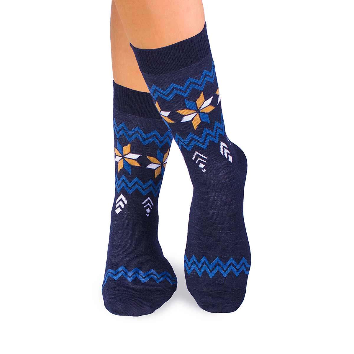 Merino Snow Čarape Teget