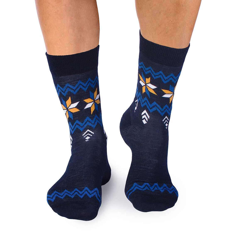 Merino Snow Čarape Teget