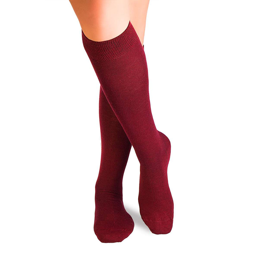 Dokolenice Merino Vuna Bordo