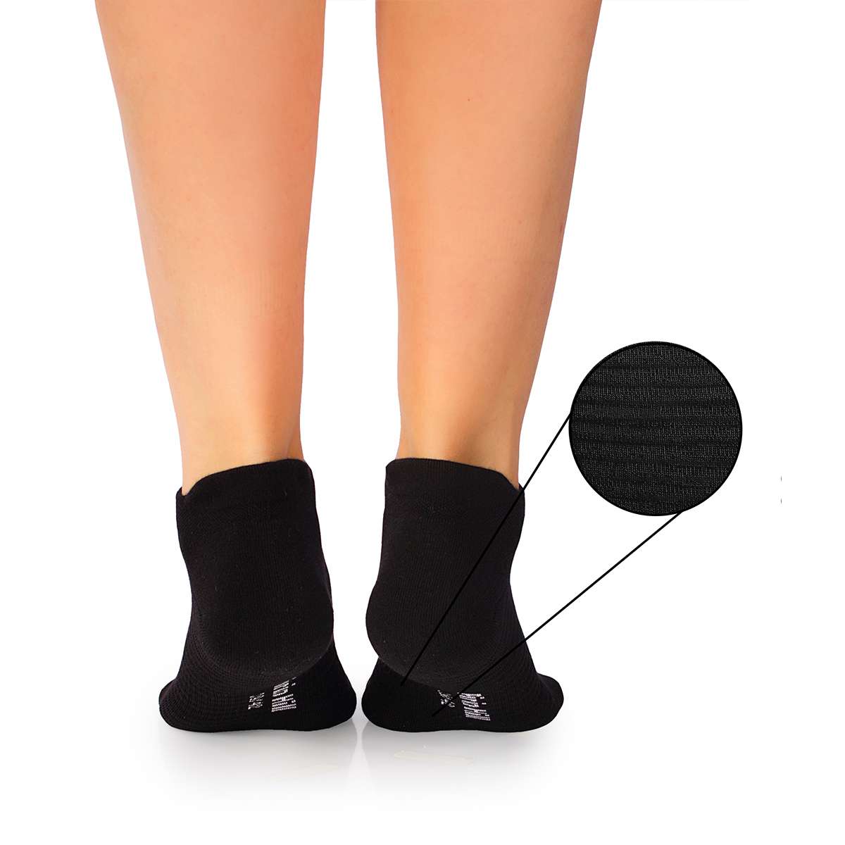 Active Day Pamučne Nazuvice Anđeo i Đavo - Crne