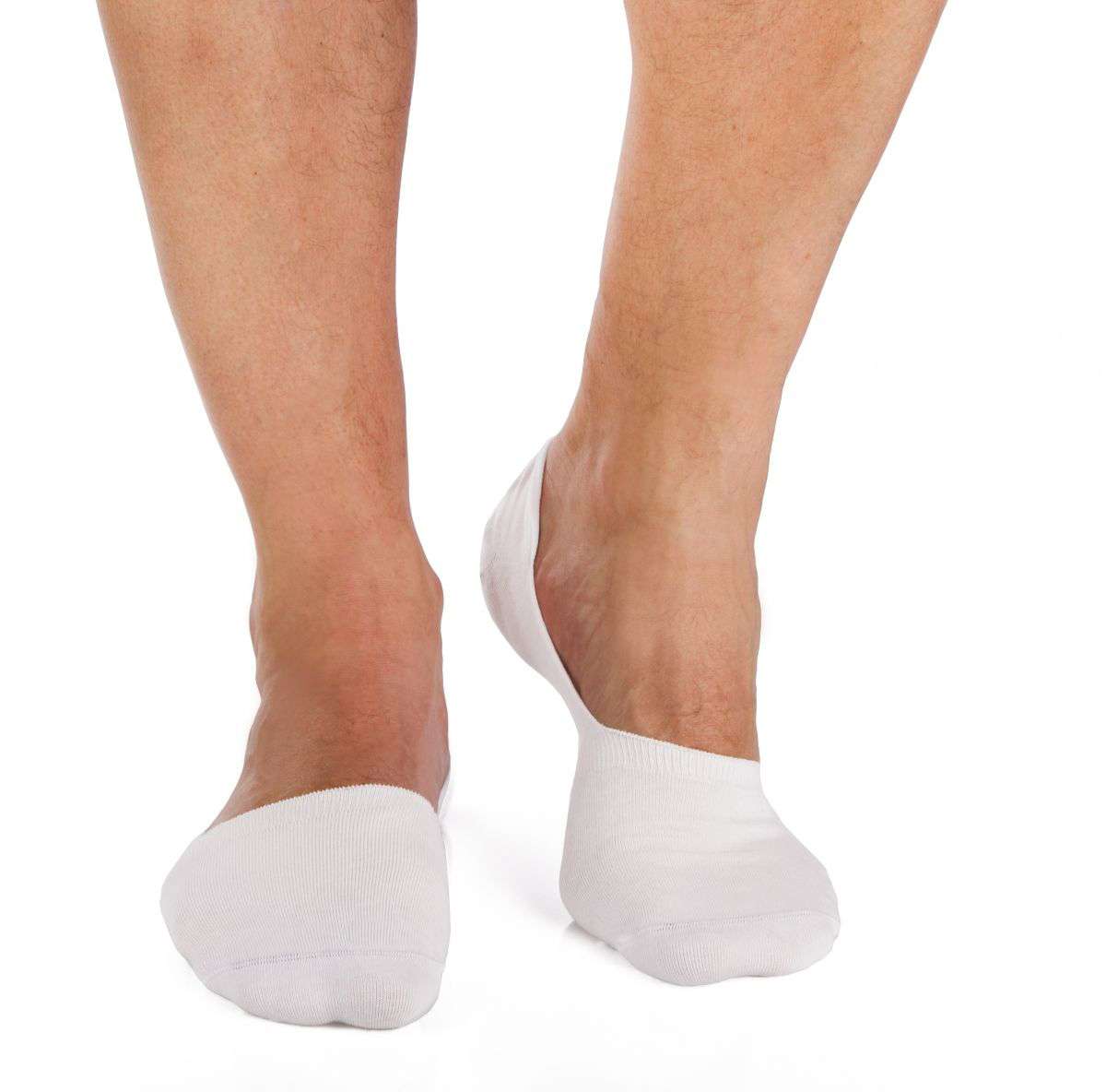 Nevidljive Pamučne  Čarape Bele