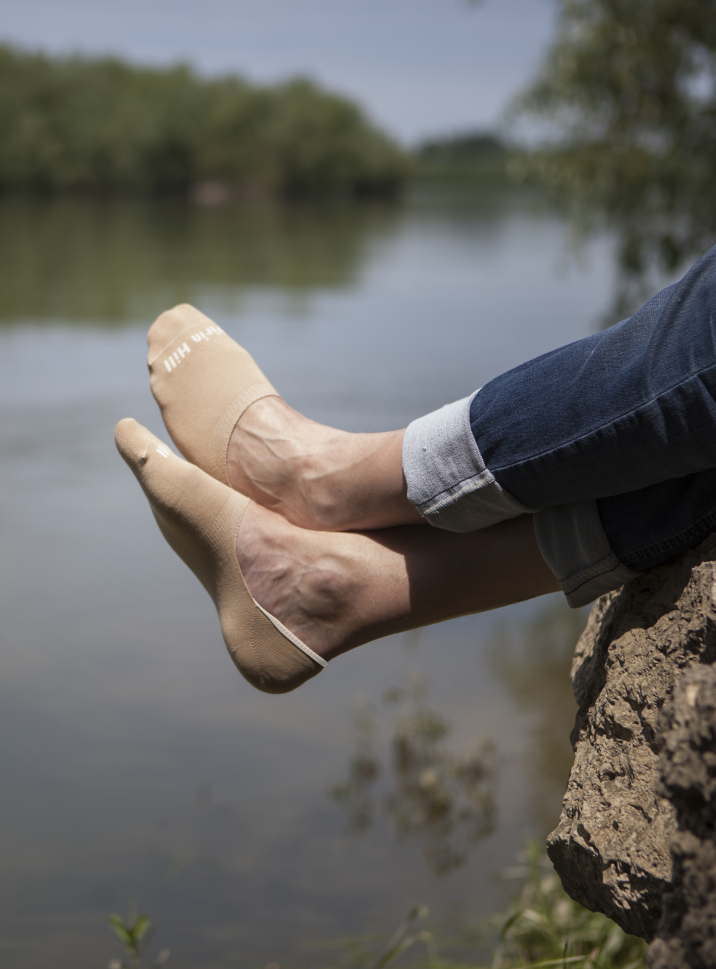 Nevidljive Pamučne Čarape Bež