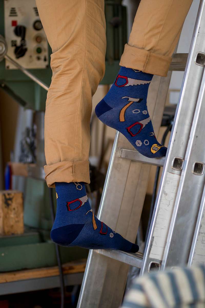 Pamučne Čarape Uradi Sam Plave