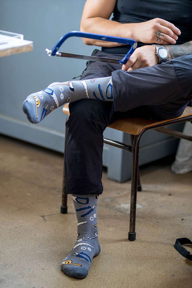 Pamučne Čarape Uradi Sam Svetlosive