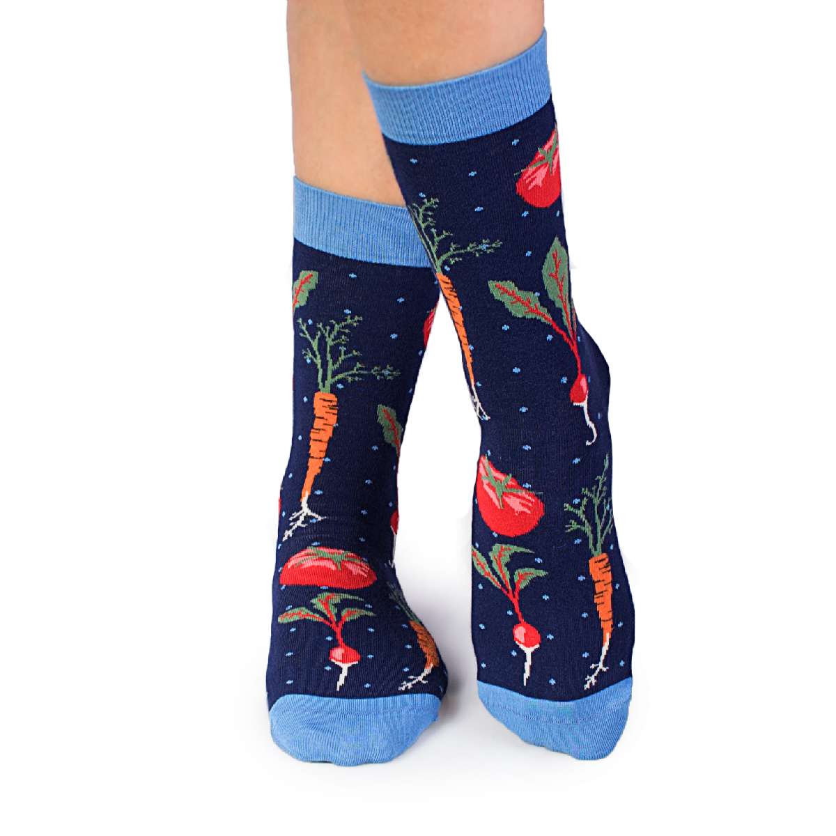 Pamučne Čarape Vegan Teget